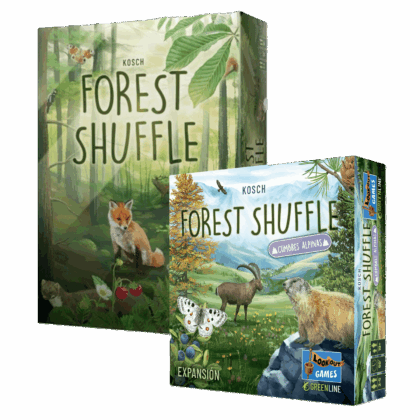 Pack de juegos de mesa "Forest Shuffle: Juego Base + Expansión Cumbres Alpinas"