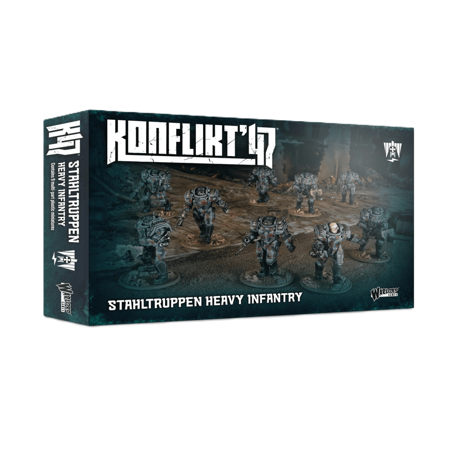 Pack de miniaturas "Konflikt '47: Stahltruppen Heavy Infantry"