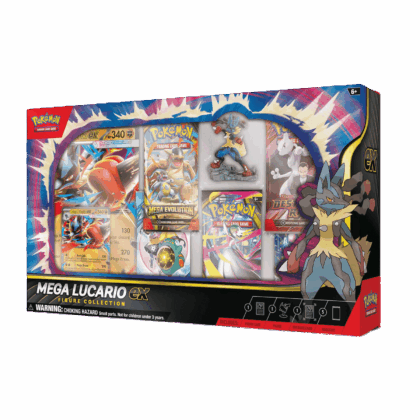 Pack de cartas en especial "Pokemon TCG: Mega Lucario ex Figure Collection"