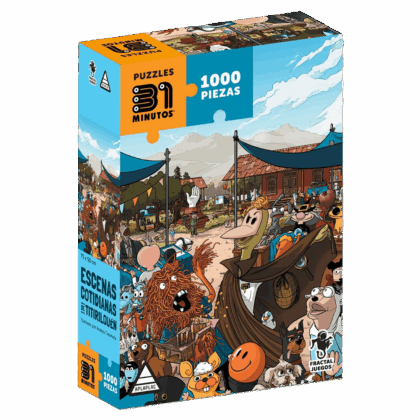 Puzzle "Puzzle 1000 Piezas: 31 Minutos: Escenas Cotidianas de Titirilquén"