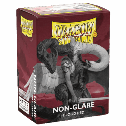 Fundas para cartas "Sleeves Dragon Shield Standard Matte Non Glare - Blood Red - Pack 100"