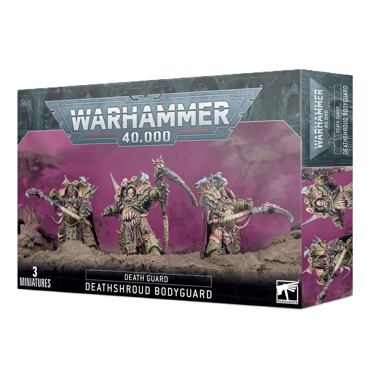 Pack de miniaturas "Warhammer 40000: Death Guard: Deathshroud Bodyguard"