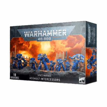 Pack de miniaturas "Warhammer 40000: Space Marines: Assault Intercessor Squad"