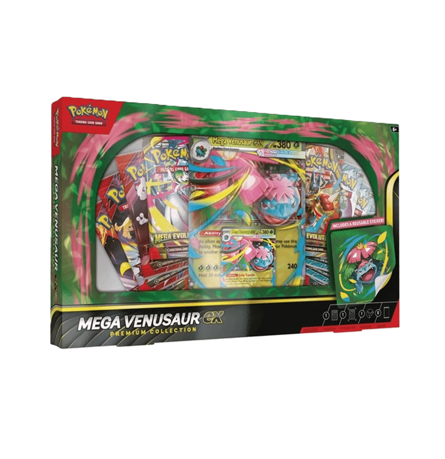 Pack especial "Pokémon TCG: Mega Venusaur ex Premium Collection"