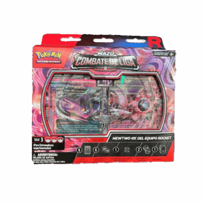 Mazo de cartas "Pokémon TCG: Mazo Combate de Liga - Mewtwo ex del Equipo Rocket"