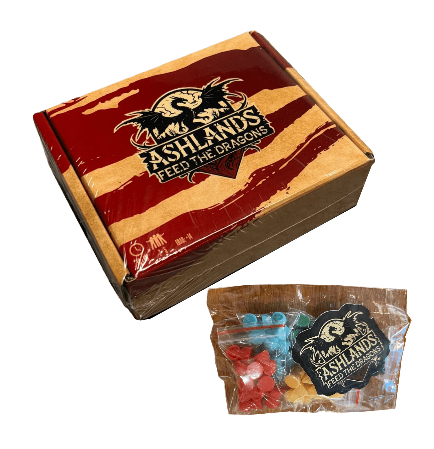 Juego de mesa "Ashlands: Feed the Dragons - Versión Deluxe"