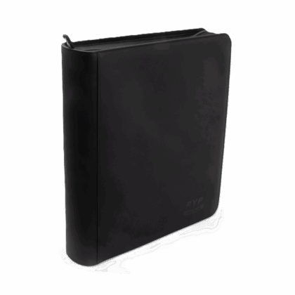 Carpeta con 3 anillos "Binder 3D Ring Zip Leather 9-Pocket - Black"