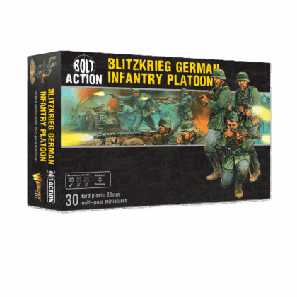 Pack de miniaturas "Bolt Action: Blitzkrieg German Infantry Plastic Boxed Set"
