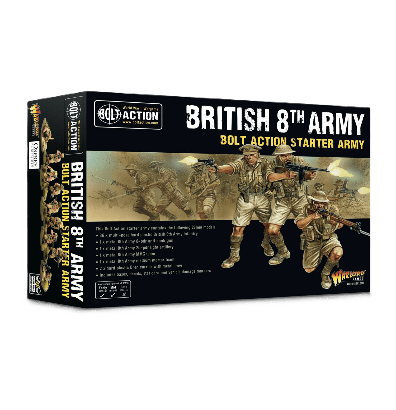 Pack de Miniaturas "Bolt Action: British 8th Army Starter Army"