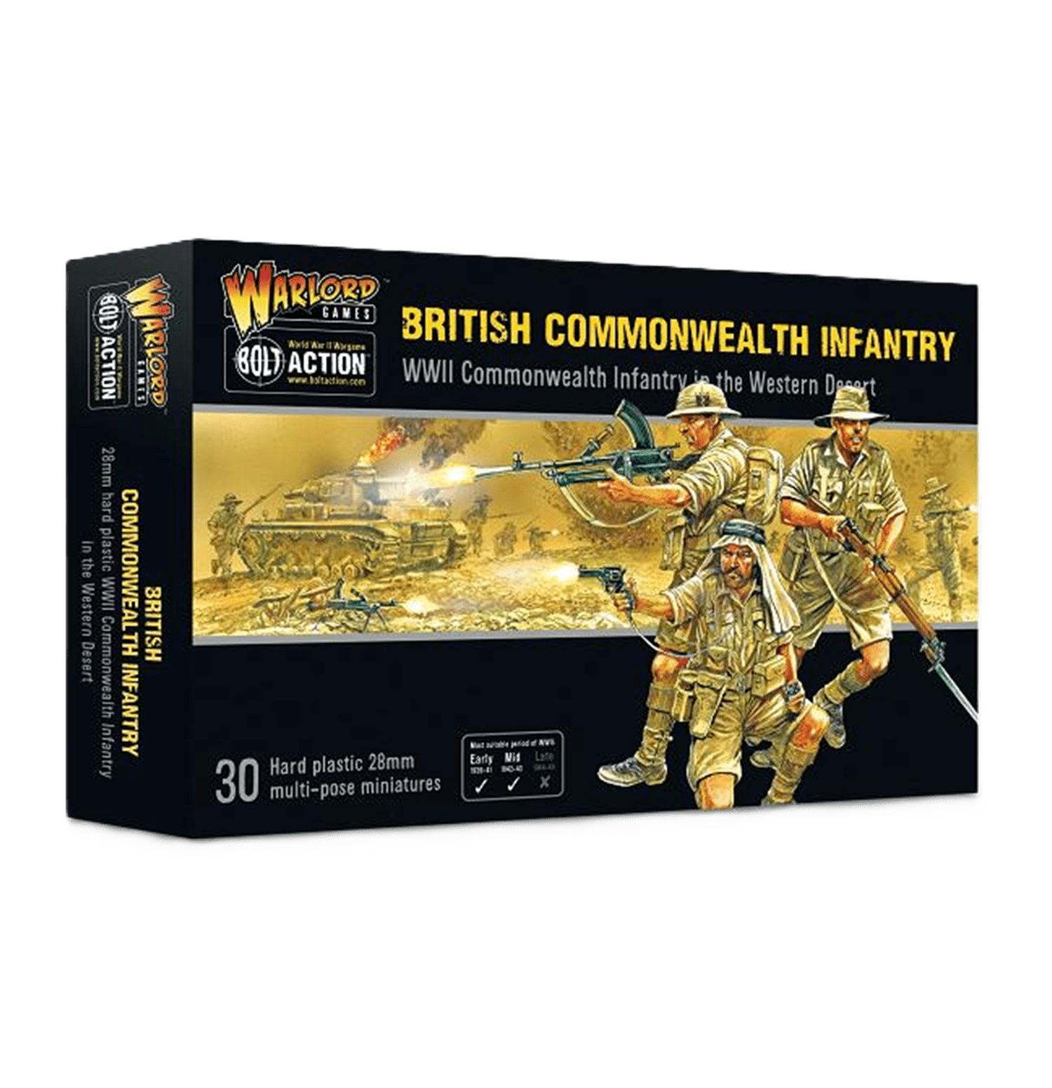 Pack de miniaturas "Bolt Action: British Commonwealth Infantry"