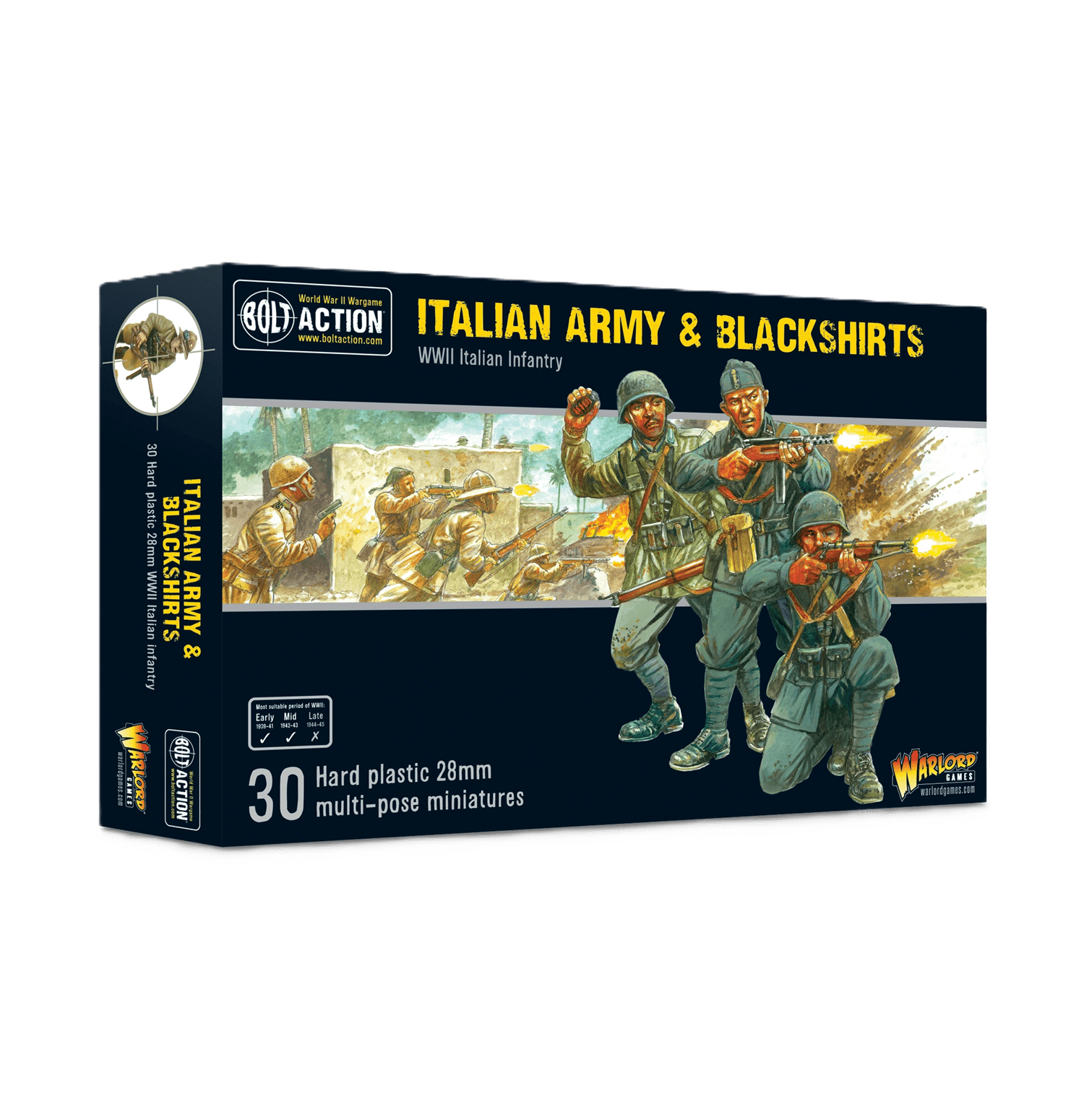 Pack de miniaturas "Bolt Action: Italian Army & Blackshirts Starter Army"