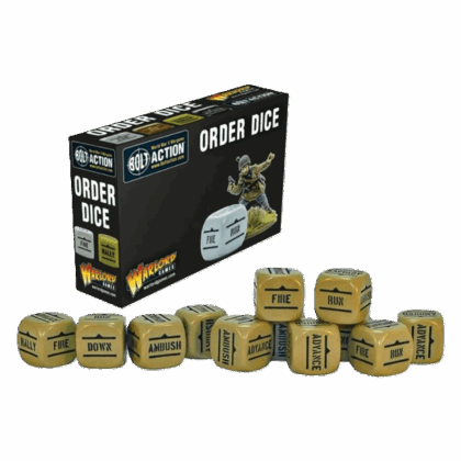 Pack de dados "Bolt Action: Orders Dice Pack - Sand"