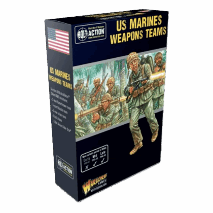 Pack de miniaturas "Bolt Action: US Marines Weapons Teams"
