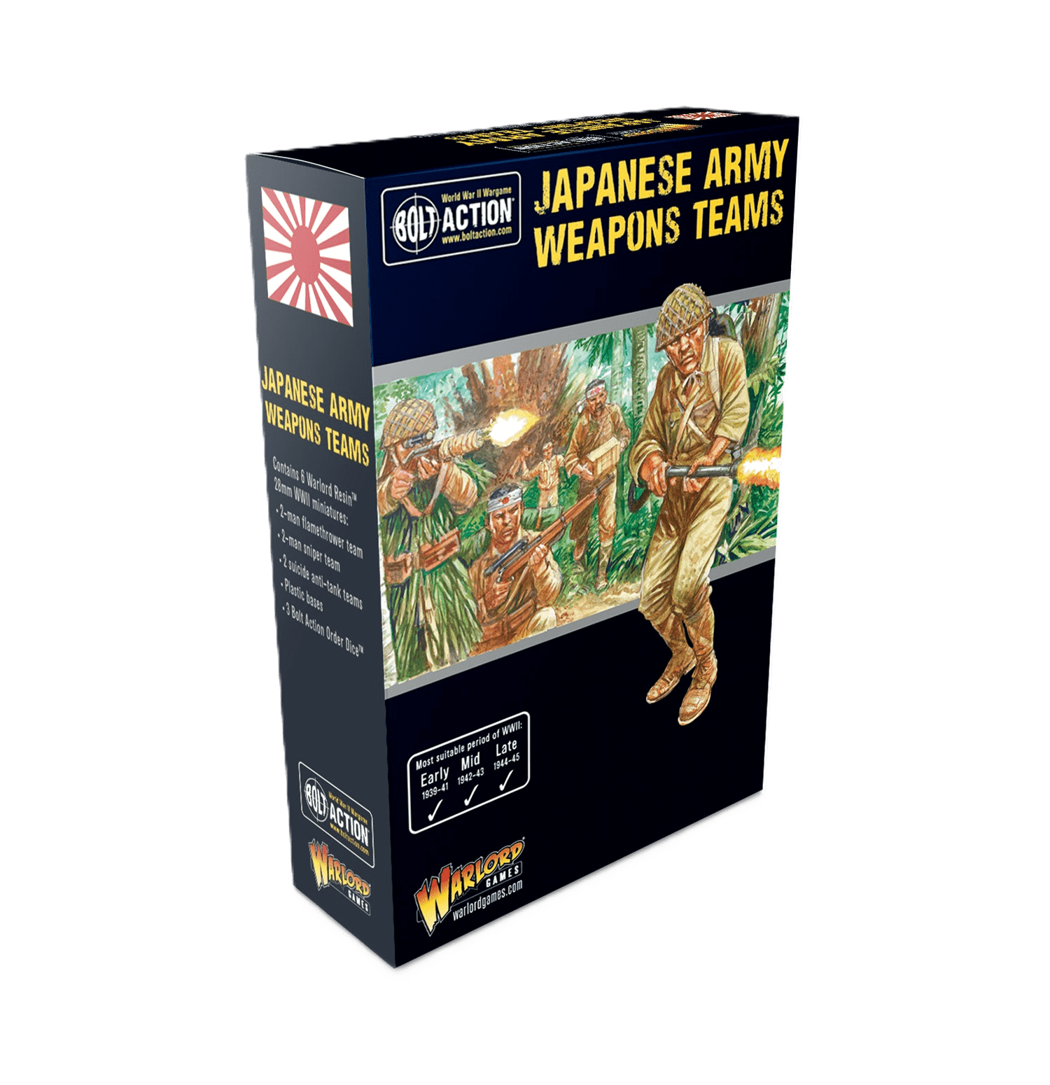 Pack de miniaturas "Bolt Action: Japanese Army Weapons Teams"