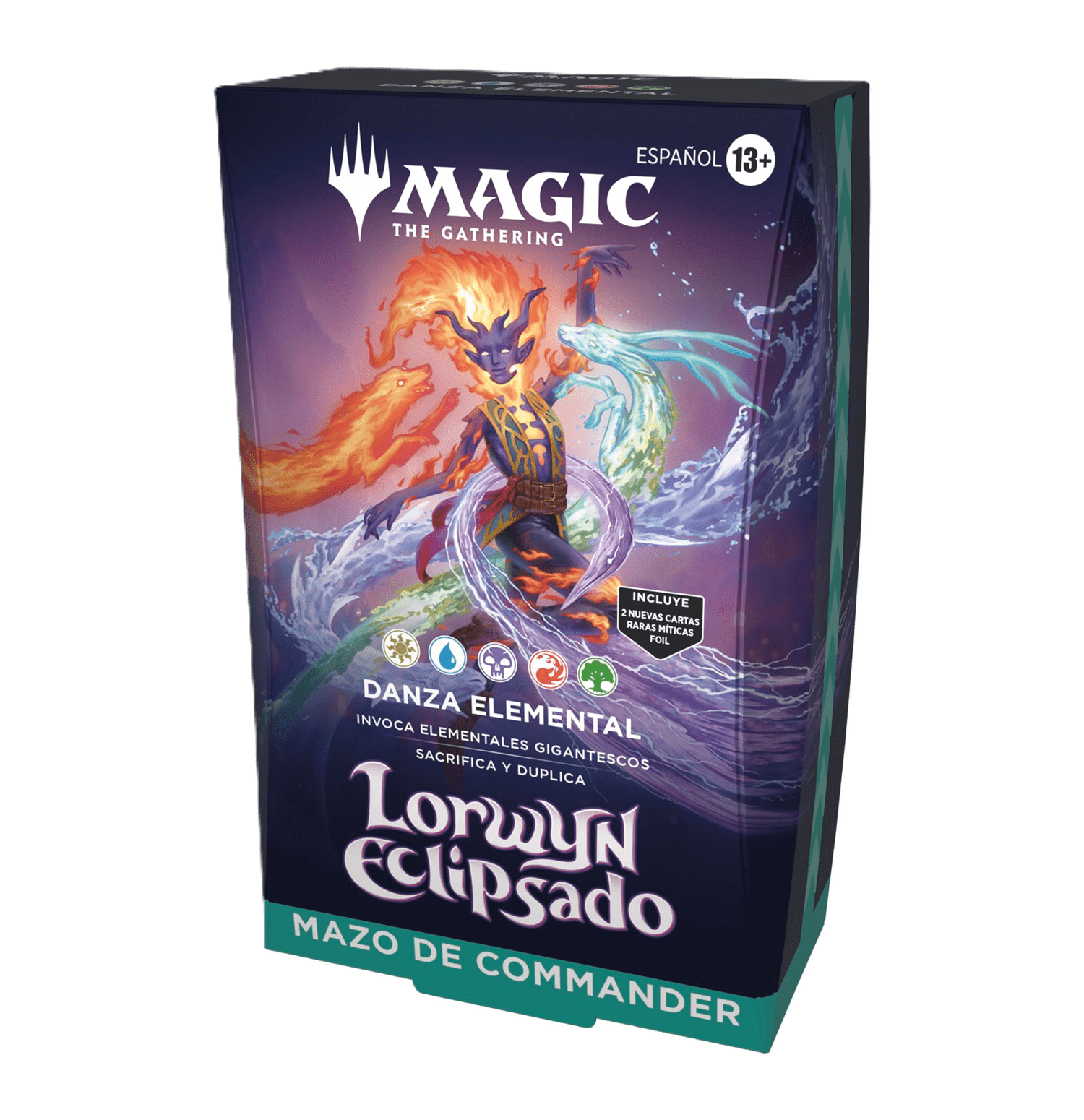 Mazo de cartas para commander "MTG Magic: Lorwyn Eclipsado - Mazo de Commander: Danza Elemental"