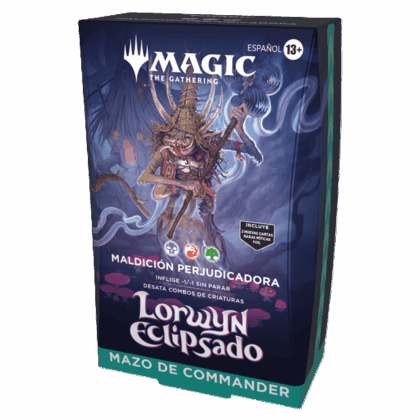 Mazo de cartas para commander "MTG Magic: Lorwyn Eclipsado - Mazo de Commander: Maldición Prejudicadora"