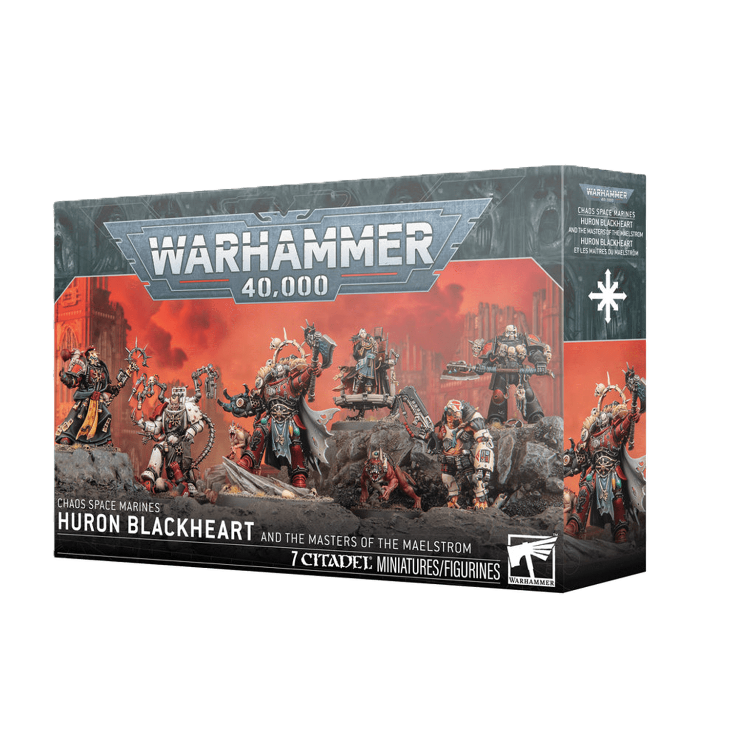 Pack de miniaturas "Warhammer 40000: Chaos Space Marines: Huron Blackheart"