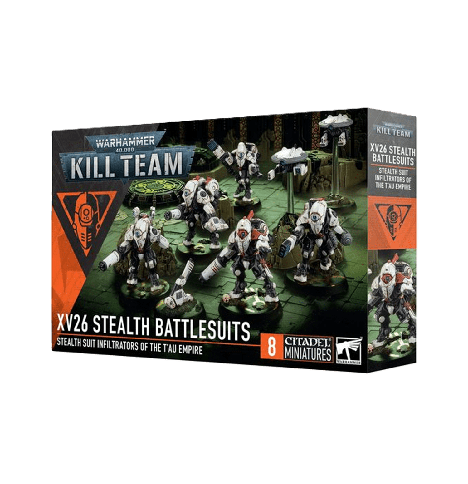 Pack de miniaturas "Warhammer 40000: Kill Team - XV26 Stealth Battlesuits"