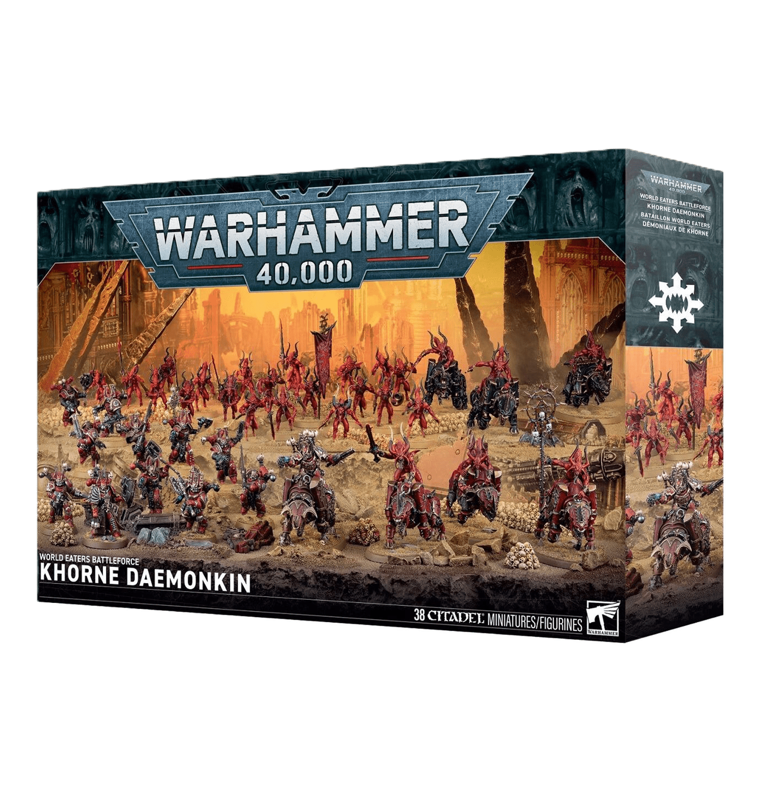Pack de miniaturas "Warhammer 40000: World Eaters Battleforce: Khorne Daemonkin"