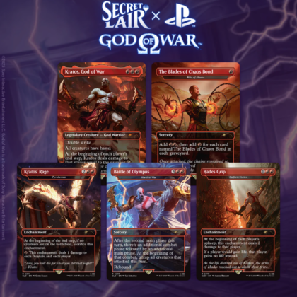 Pack de cartas "MTG Magic: Secret Lair x God of War: Greek"