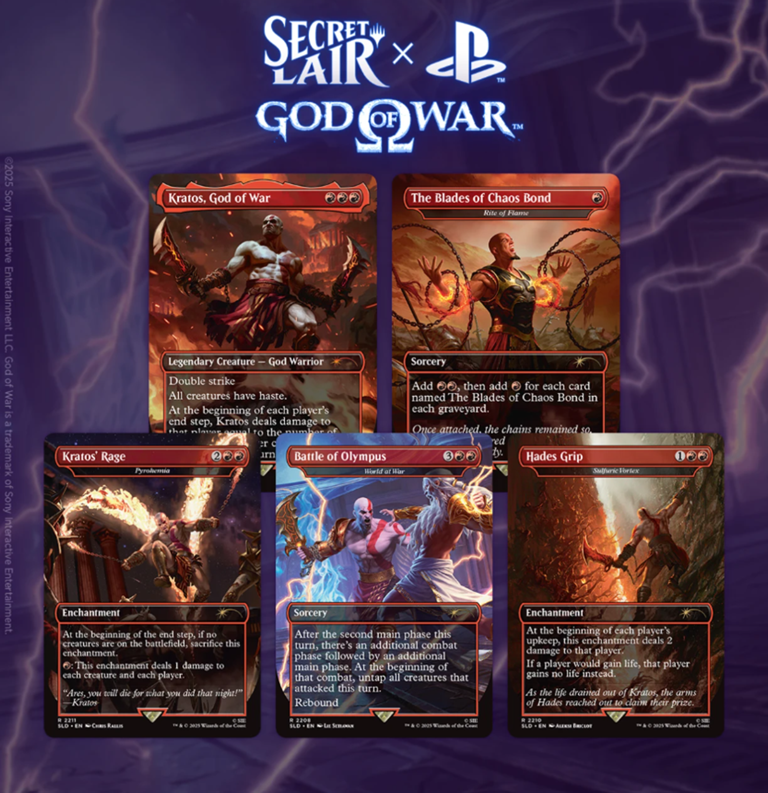 Pack de cartas "MTG Magic: Secret Lair x God of War: Greek"