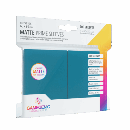 Funda para cartas "Sleeves Gamegenic Matte Prime Standard Size - Blue - Pack 100"