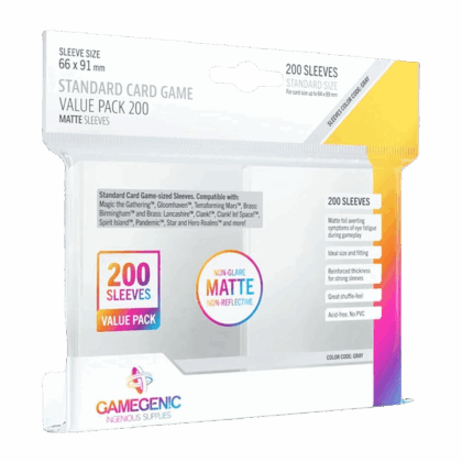 Fundas para cartas "GG BGG Sleeves Value Pack Standard Sleeves - Clear (200) 66 x 91"