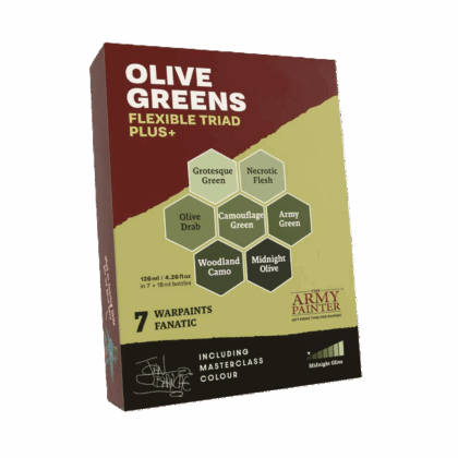 Set de pinturas "The Army Painter: Warpaints Fanatic - Flexible Triad PLUS+: Olive Greens"