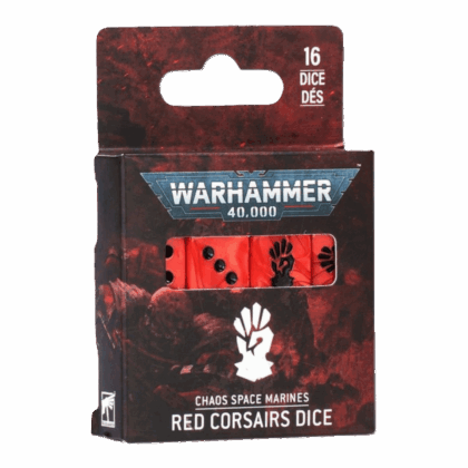 Set de dados "Warhammer 40000: Chaos Space Marines: Red Corsairs Dice"